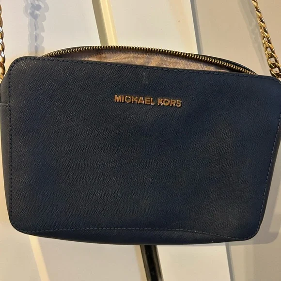 Michael Kors Navy Crossbody Bag - Picture 2 of 8